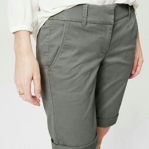 Ann Taylor LOFT Bermuda roll shorts