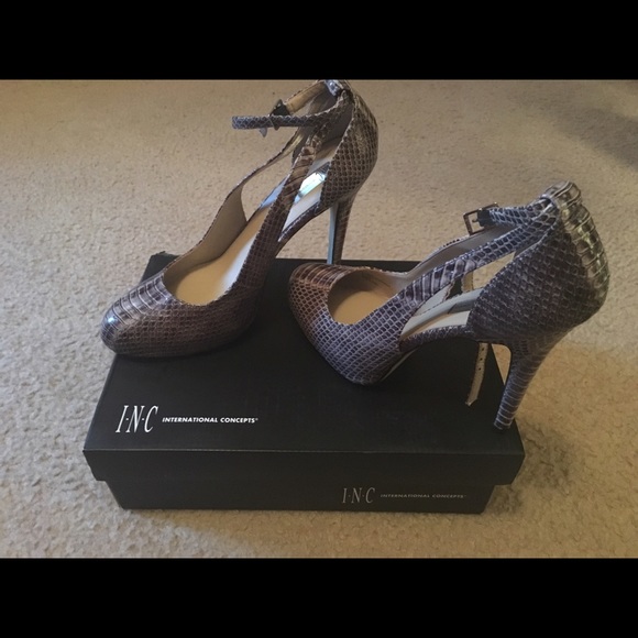 INC Grey/black snake skin design..0nly worn once.
