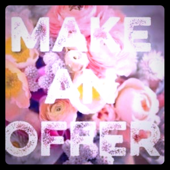 Accepting reasonable offers:)