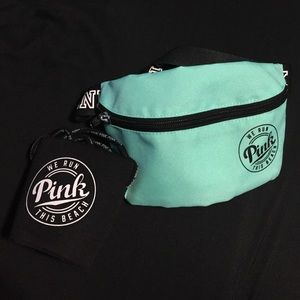 Pink Fanny Pack and Cup Holder: never been used