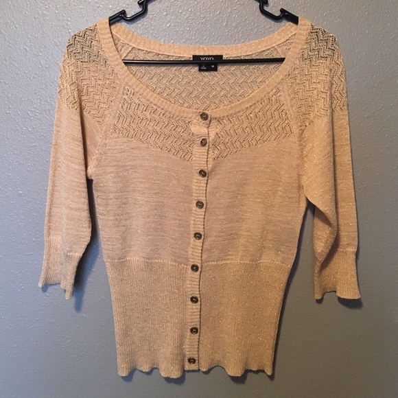 XOXO Gold Cardigan