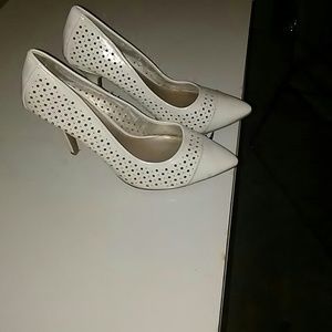 White high heels