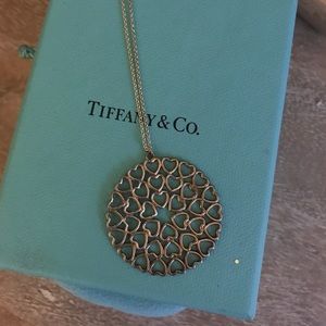 Tiffany Paloma Crown of Hearts Medallion necklace