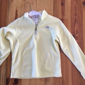 Kids north face yellow