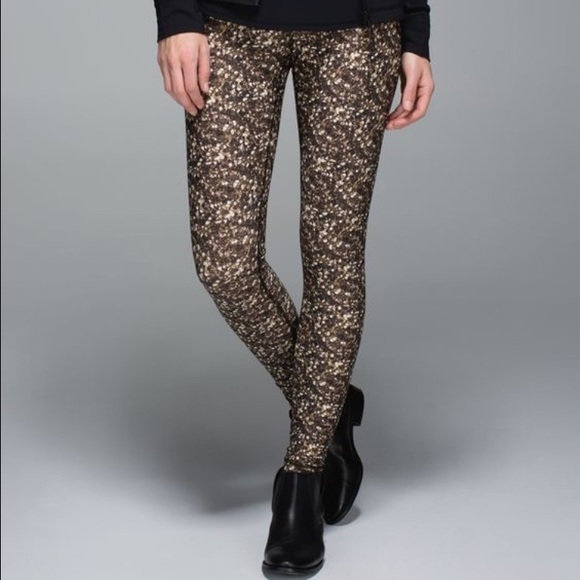 Lululemon Gold Wunder under high rise