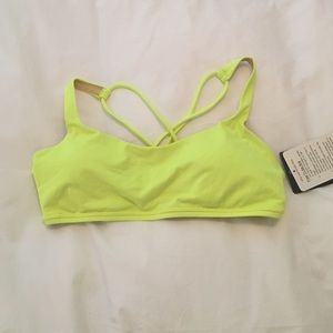 Lulu Lemon Free To Be Bra neon yellow