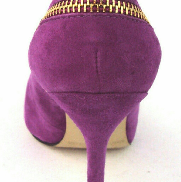 Enzo Angiolini EAPopculture Fuchsia Pink Suede 4" Heels - Picture 4 of 8