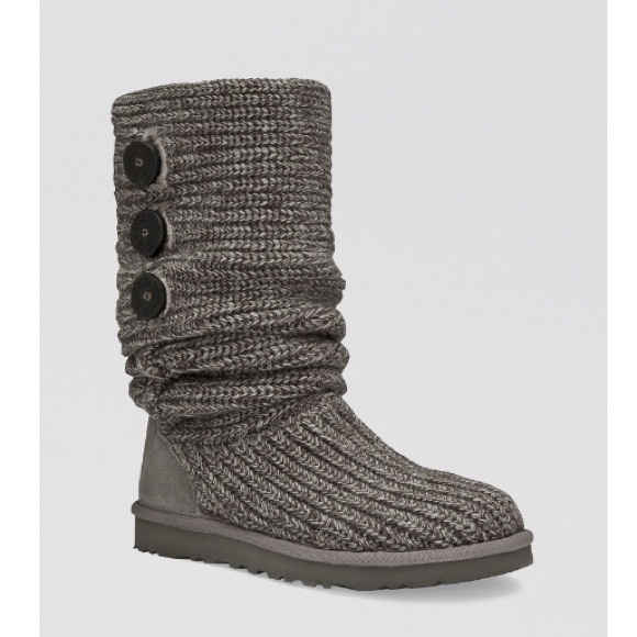UGG Shoes - Gray Knit Uggs