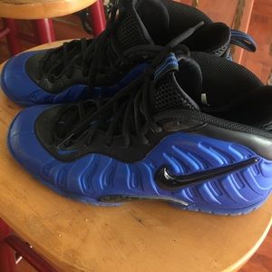 Nike blue and black shoes