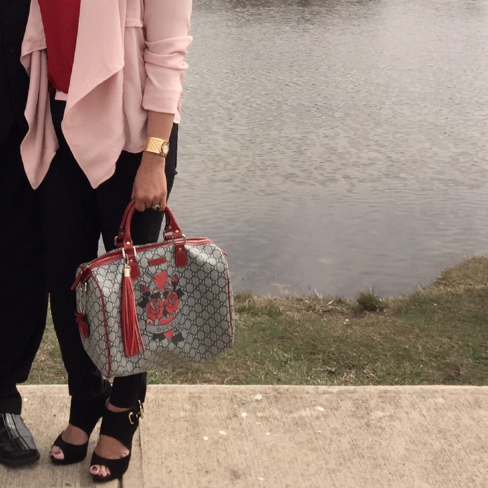 Gucci GG plus tattoo heart and roses