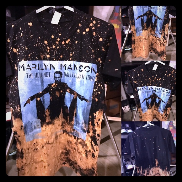 Tops - Marilyn Manson custom tee