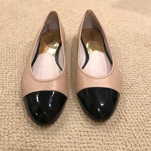 Michael Kors Leather Cap Toe Flats 11