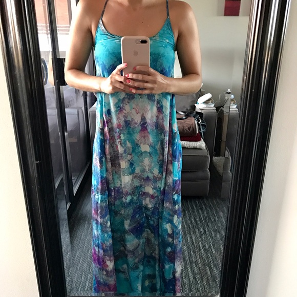 Lotta Stensson NWT Mosaic Maxi Pocket Dress XS - Picture 2 of 4