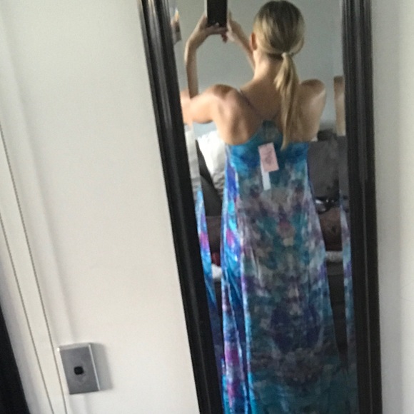 Lotta Stensson NWT Mosaic Maxi Pocket Dress XS - Picture 3 of 4