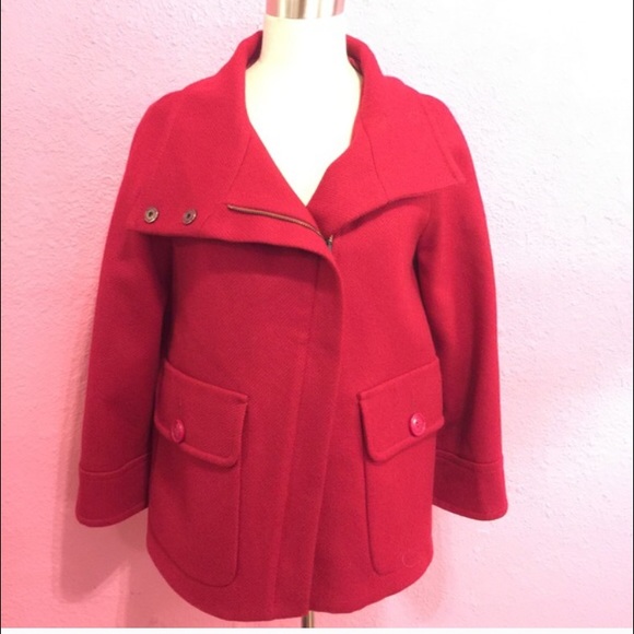 Red Moto style jacket - Picture 2 of 4