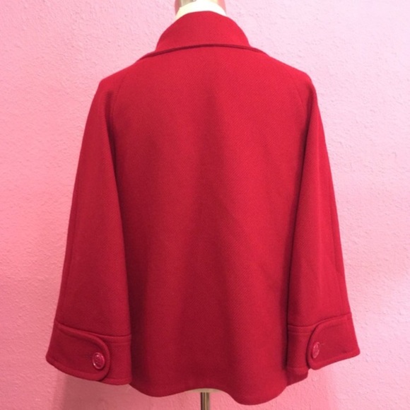 Red Moto style jacket - Picture 3 of 4