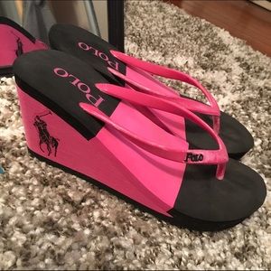 Polo Wedge Flip Flops