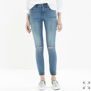 Madewell high riser skinny jeans