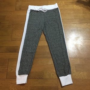 ✨Reserved ✨ Super comfy white and gray joggers.