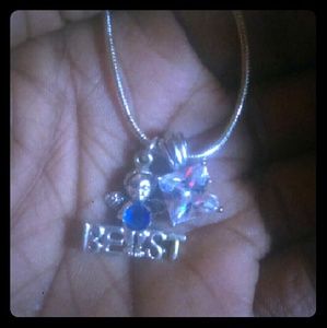 Crystal Ange necklace 16"