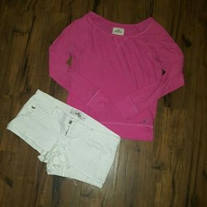 Hollister Pink Long Sleeve Top #2