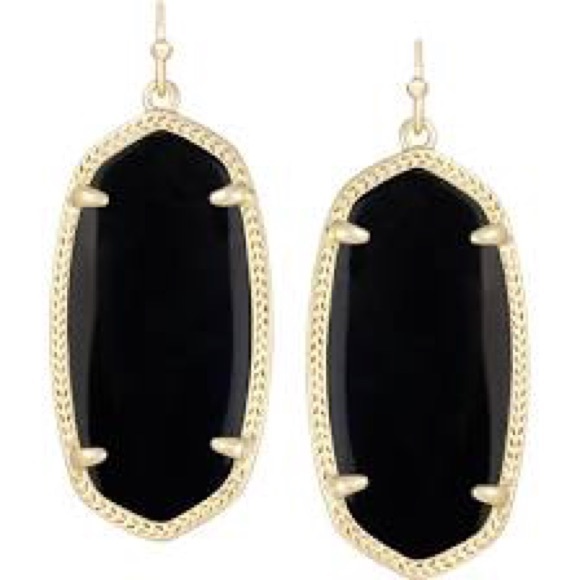 Kendra Scott Jewelry - Black and gold Elle Kendra Scott earrings