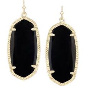 Black and gold Elle Kendra Scott earrings