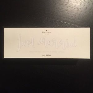 Car Decal (Just Married) - Kate Spade