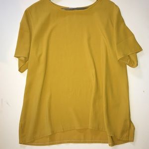Mustard yellow blouse