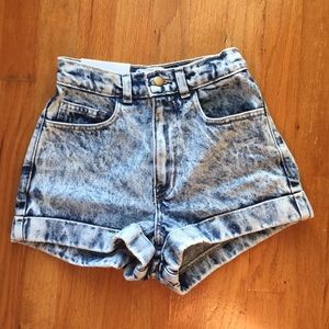 American apparel high waisted shorts
