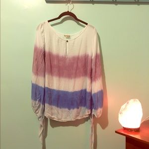 Anthropologie dip dye top
