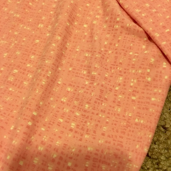 NWOT OS Lularoe pink and yellow leggings