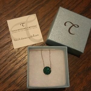 PRICE REDUCED: Touchstone Crystal Emerald Necklace