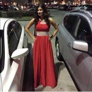 Red prom dress