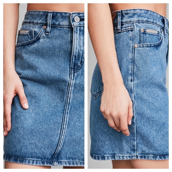 Urban Outfitters X Calvin Klein Denim Mini Skirt - Picture 4 of 8