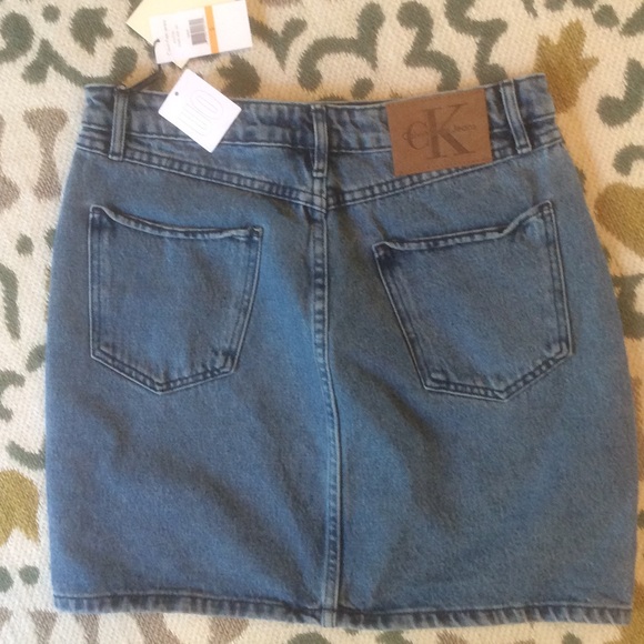 Urban Outfitters X Calvin Klein Denim Mini Skirt - Picture 2 of 8