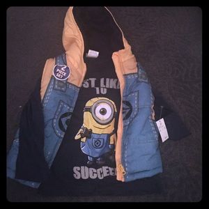 Adorable minion long sleeve / vest!