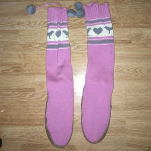 VS PINK mukluks sweater boots sz M
