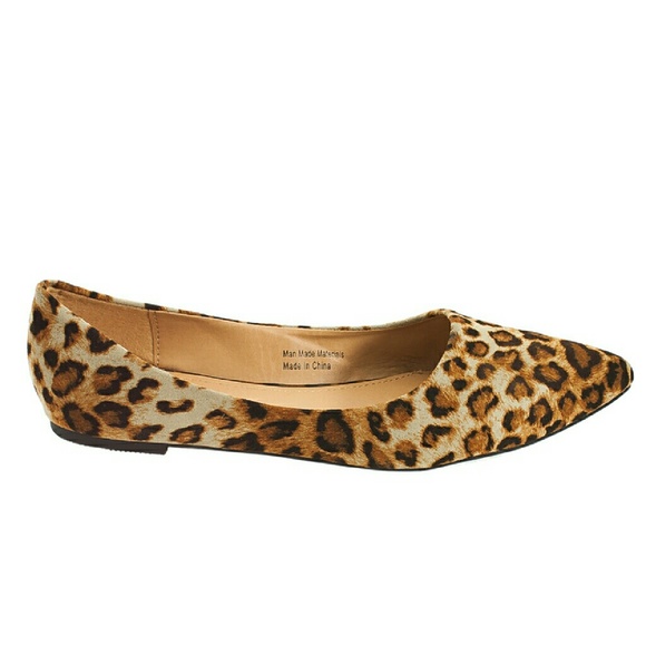 Tory K Women Leopard Flats B-1350 Light Brown - Picture 4 of 5