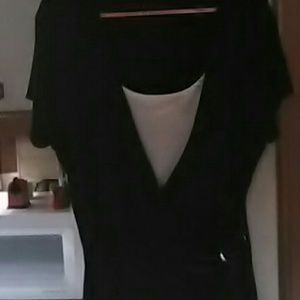Cute black and white dress shirt like new