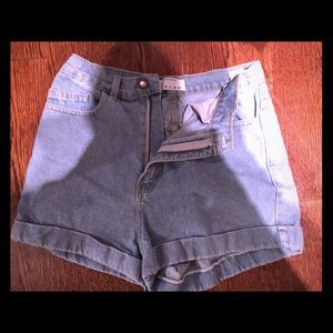 High Waisted Denim American Apparel Shorts