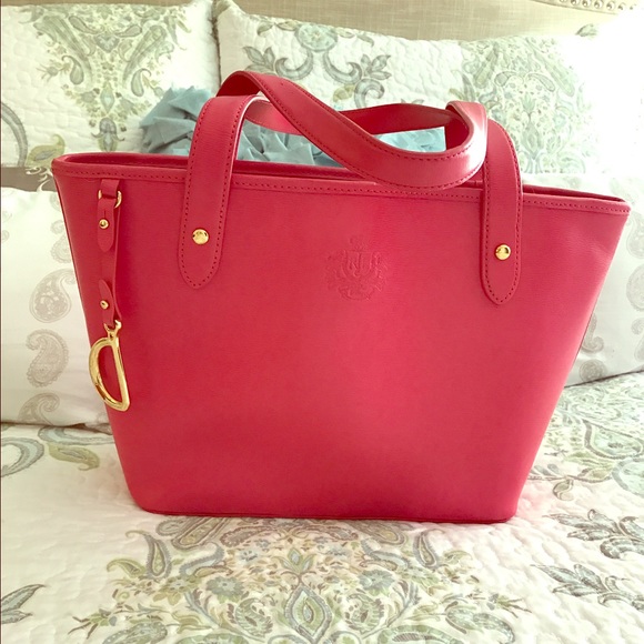 Ralph Lauren Newbury Tote bag Geranium like new