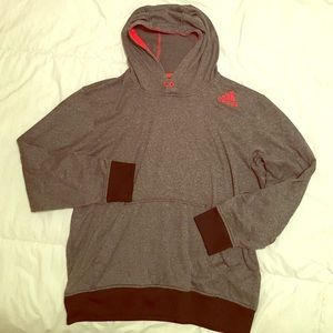 Men's adidas ultimate hoodie. Charcoal grey