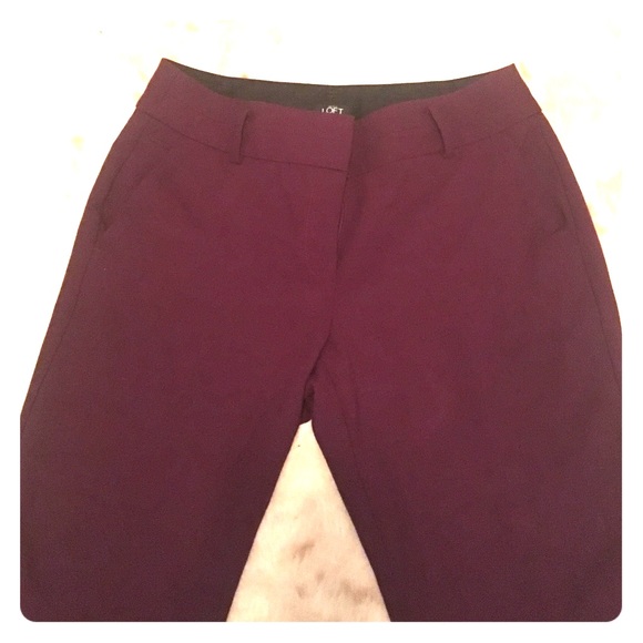 Ann Taylor Loft Julie Plum pants size 6