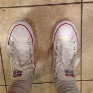 White Converse Chuck Taylor's