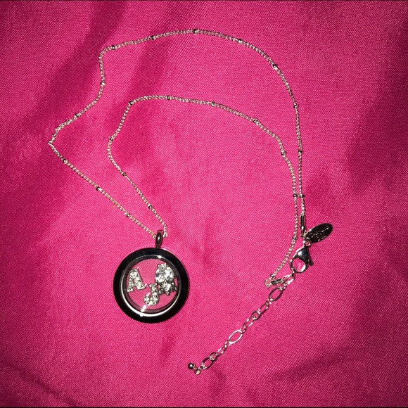 Origami Owl A & J necklace - Picture 2 of 4