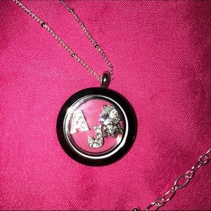 Origami Owl A & J necklace