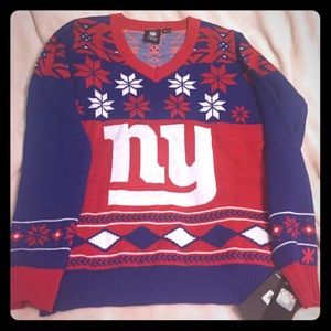NFL NY Giants "ugly Christmas" sweater