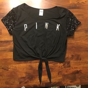 Vs pink crop top