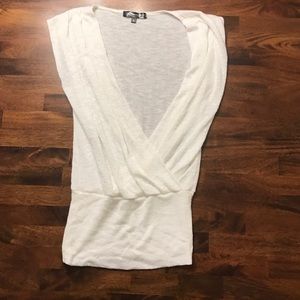 White wrap top